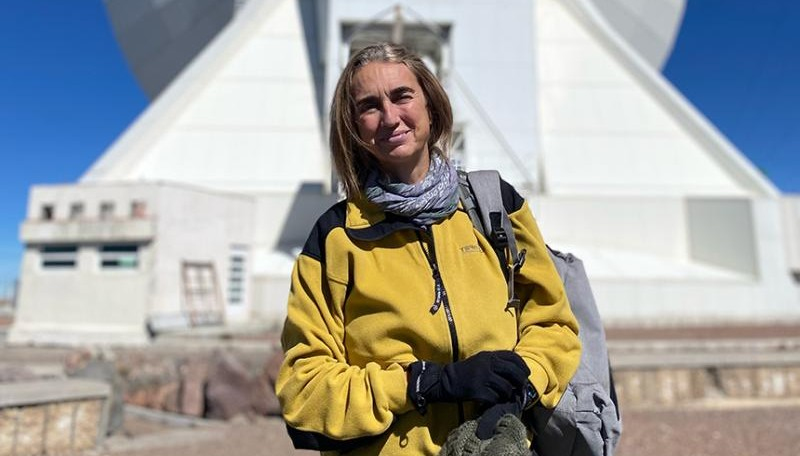 TWAS Fellow Itziar Aretxaga at Large Millimeter Telescope Alfonso Serrano in Mexico. [Photo provided]