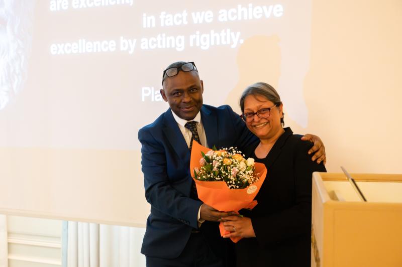 TWAS Executive Director Romain Murenzi (left) and TWAS President Quarraisha Abdool Karim (photo: G. Ortolani/TWAS)