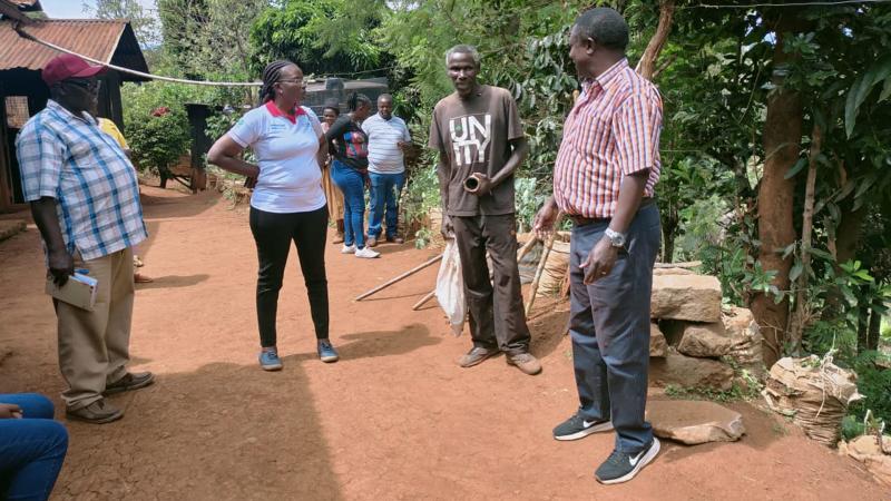 Mwamburi in field