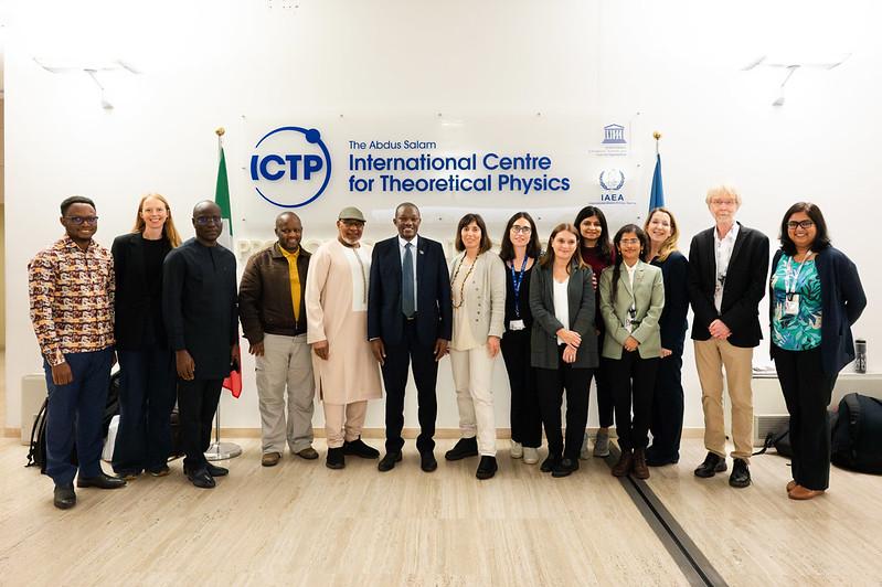 From left: Andrew Okem of Nigeria, International Water Management Institute, Ghana; Katherine Leitzell of US, Digital Engagement, CGIAR; Edmond Totin of Benin, Senior Lecturer at the National University of Agriculture of Benin; Mxolisi Shongwe, Programme Officer, IPCC Secretariat; Youba Sokona, Honorary Professor at University College London; Ladislaus Benedict Chang'a, IPCC Vice-Chair and Research Scholar, International Institute for Applied Systems Analysis; Anna Pirani, Senior Research Associate, Euro-Me